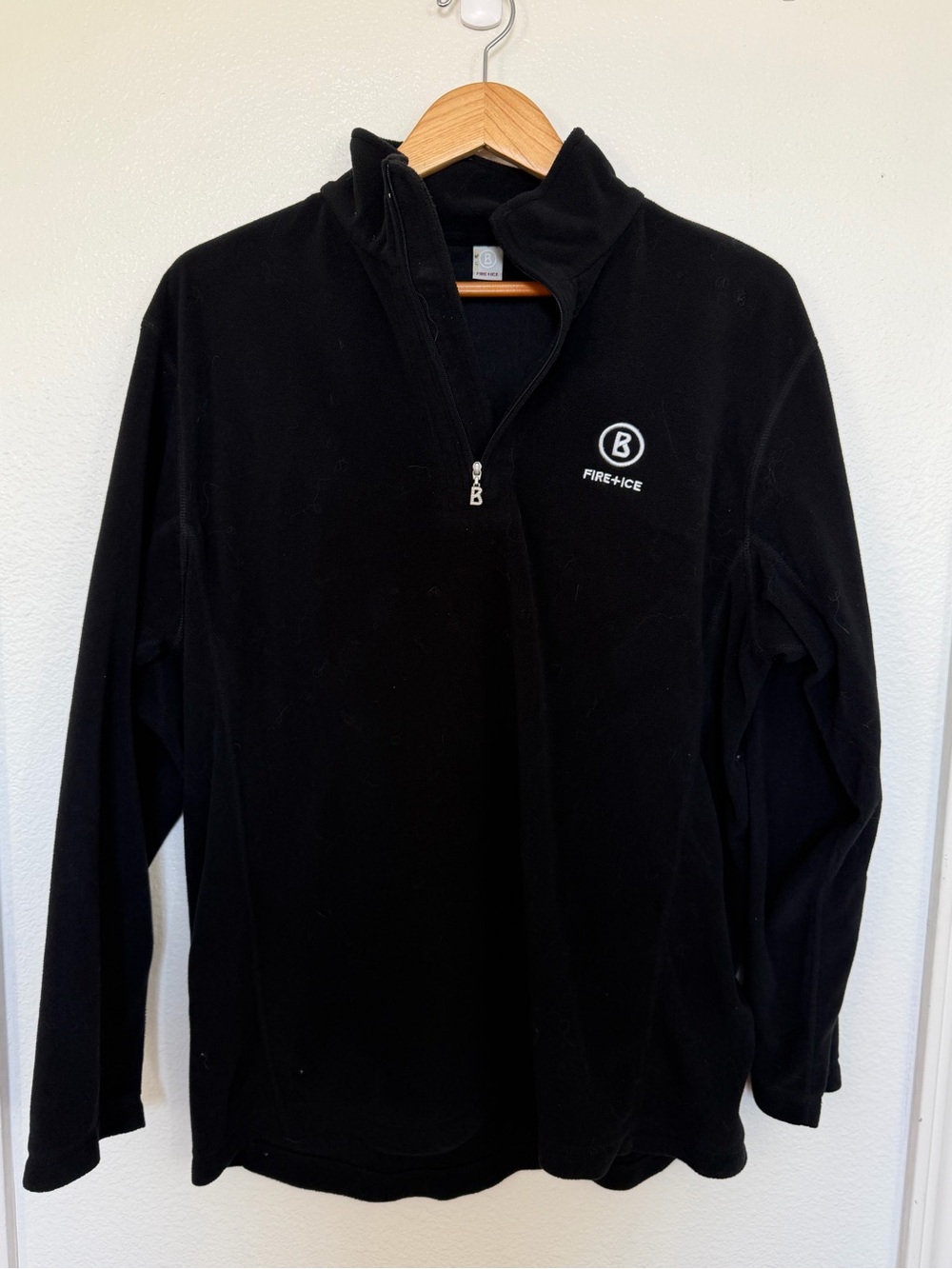 Bogner Black Half-Zip Fleece Pullover